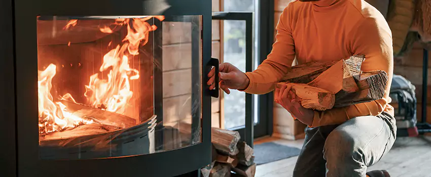 Residential Fireplace Ceramic Glass Installation in Racine, QC