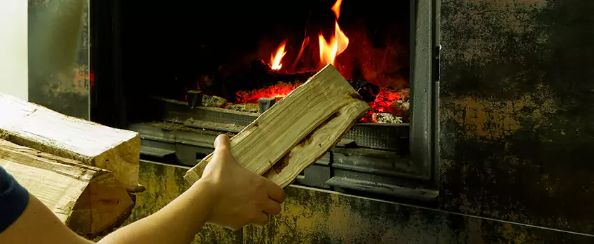 Wood Stove Heat Resistant Wall Repair in Racine, Quebec
