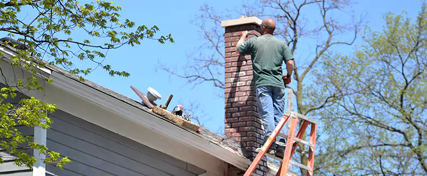 Chimney Crown Repair in Racine, Quebec