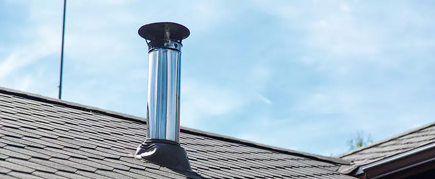 Outdoor Metal Chimney Installation in Racine, Quebec