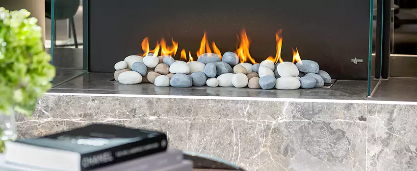 Double-Height Fireplace Design Refurbishment in Racine, Quebec
