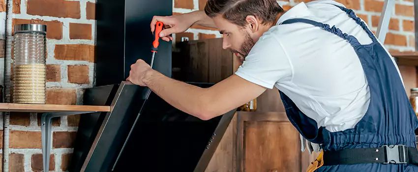 Old Rusted Metal Fireplace Repair And Replacement in Racine, QC